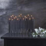 Lysestake Note, 16 lyskilder, svart