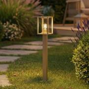 Lucande veilampe Ferda, 100 cm, brun, IP44