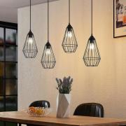 Lindby Remus pendellampe i bur, 4 lyskilder