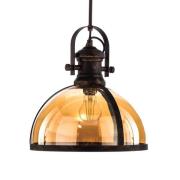 Hengelampe AV-5063-1BSY Glasskjerm, kobber/svart