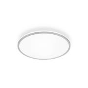 Taklampe Pulap A, matt krom, Ø 33 cm, plast