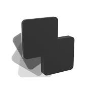 Utendørs LED-vegglampe Pedersano, svart, lengde 14 cm, metall