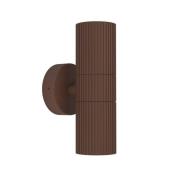 Utendørs vegglampe Tomelloso, rustfarget, 20 cm metall med 2 lyskilder...