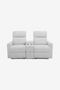 Reclinersofa Daoulas dobbel, med fotskammel