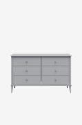 Dorel HomeKommode med seks skuffer FranklinGråKommoderFra Homeroom