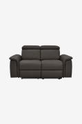 Loft242-seters sofa med manuell avslapningsfunksjon PareliBrun2-seters...