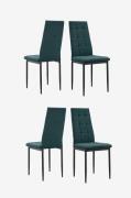 Loft24Spisestuestol 4 Pk BeccaGrønnStolerFra Homeroom