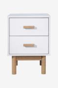 Loft24Nattbord 2 skuffer MelanieHvitNattbordFra Homeroom