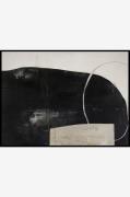 MalerifabrikkenDesign Painting / Sort Of Stone / 120x90 Cm / Svart ram...