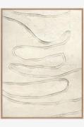 MalerifabrikkenDesign Painting / Track The Line / 90x120 Cm / Eik ramm...