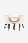 Venture HomePlaza spisebord med Leone spisestolBeigeSpisegrupperFra Ho...