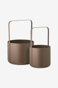 House NordicBlomsterpotte, - sett med 2 stk.BrunKrukker & vaserFra Hom...