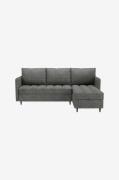 Loft24Lindhus Sofa 3-seter med oppbevaring Vendbar chaiselong i chenil...
