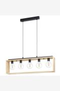 EGLOPendellampe Famborough Wood /BlackSvartTakpendlerFra Homeroom