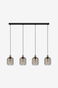 EGLOPendellampe Chisle Black /Bronzed/Amber With 4 LampsSvartTakpendle...