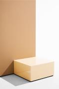 PastillPop bord i farget glass 60x60 cmBeigeSofabordFra Homeroom