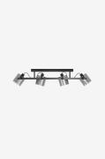 EGLOTaklampe Hornwood 2 Black/TransparentSvartTaklamperFra Homeroom
