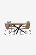 Venture HomeMexico Spisebord med Lindos-stolBrunSpisegrupperFra Homero...