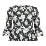 Paola Blouse - Creme Flower