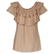 Charlotte topp Beige