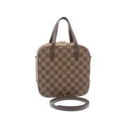 Pre-owned Brunt lerret Louis Vuitton Spontini