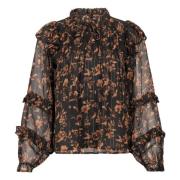 Flowy Lakshmi Bluse med Rynkedetaljer