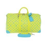 Pre-owned Gult skinn Louis Vuitton Keepall