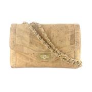 Pre-owned Beige skinn Chanel Flap Bag