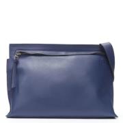 Pre-owned Navy Leather Loewe Travel Bag