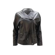 Pre-owned Leather outerwear