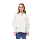 Hvit Bruuns Bazaar Viola Leah Blouse Overdeler