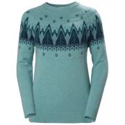 Blå Helly Hansen W Wool Knit Sweater Ull Genser