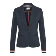 Sporty Blazer med Fargerike Striper