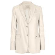 Offwhite Night Blazer med Lommer