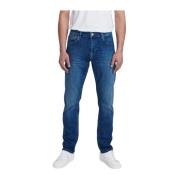 Blå Jones Super-Stretch Jeans