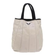 Pre-owned Beige Canvas Prada Tote