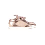 Pre-owned Rosa semsket skinn Jimmy Choo joggesko