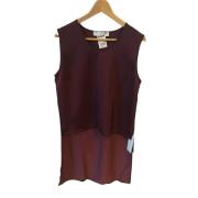 Pre-owned Burgunder stoff Stella McCartney Top