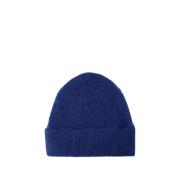 Blå Denim Ull Beanie - Kameo