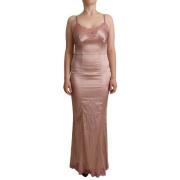 Rosa Blonder Bodycon Maxi Kjole