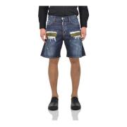 Vintage Stil Denim Shorts for Menn