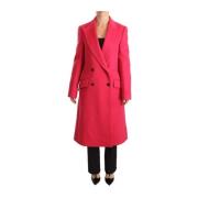 Rosa Dobbeltspent Trenchcoat Jakke