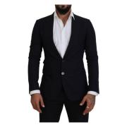 Svart Ull Formell Taormina Blazer