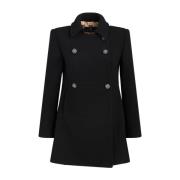 Sort blomstrete peacoat