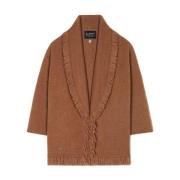 Kamel Frynset Cardigan