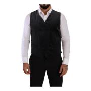 Grå Velvet Slim Fit Vest