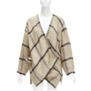 Pre-owned Beige Stoff Issey Miyake Coat