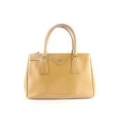 Pre-owned Brunt skinn Prada Tote