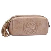 Pre-owned Rosa skinn Gucci Clutch