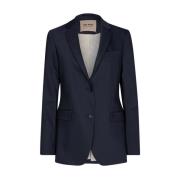 Klisk Marineblåatt Blazer